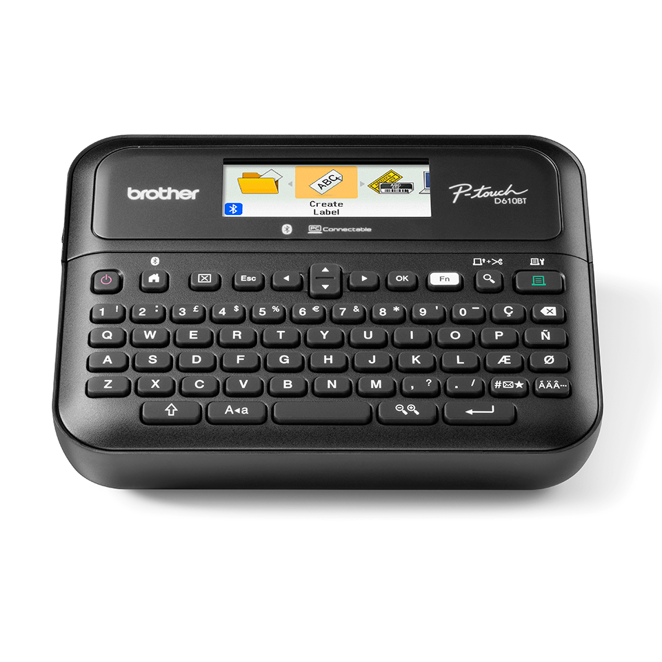 [PTD610BTVPYP1] Étiqueteuse Brother PT-D610BTVP, jusqu'à 24 mm, Bluetooth, USB