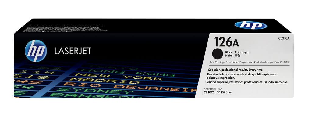 Toner HP 126A / CE310A noir, 1 200 pages