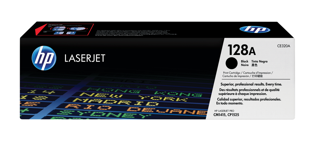 HP 128A / CE320A black toner, 2,000 pages