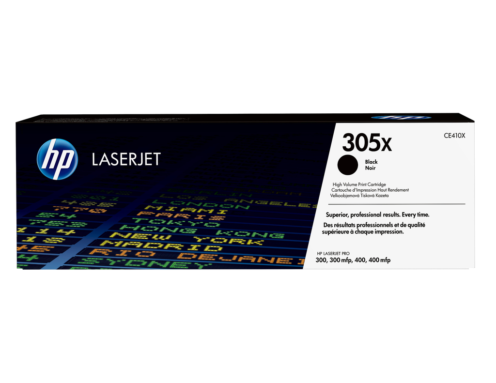 Toner HP 305X / CE410X noir XL, 4 000 pages