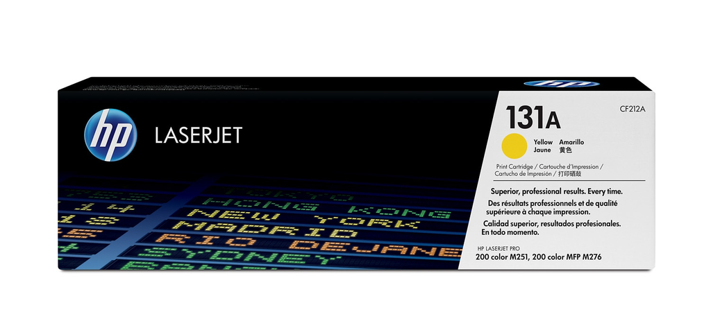 HP 131A / CF212A yellow toner, 1,800 pages