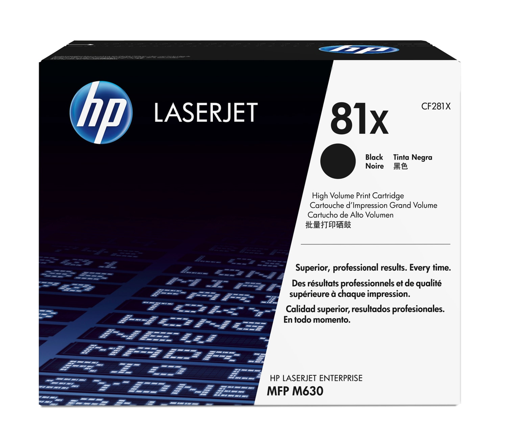 HP 81X / CF281X black XL toner, 25,000 pages