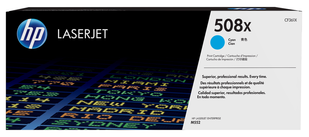 Toner HP 508X / CF361X cyan XL, 9 500 pages