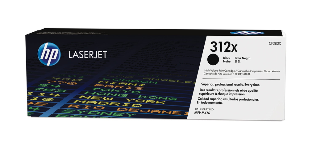 HP 312X / CF380X black XL toner, 4,400 pages