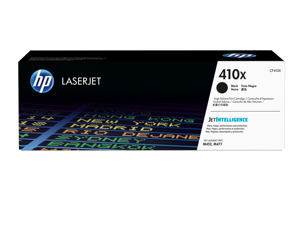 HP 410X / CF410X black XL toner, 6,500 pages