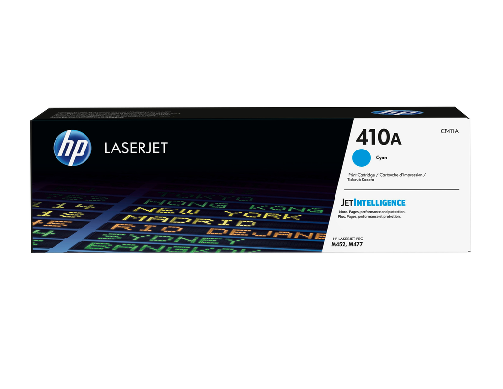 HP 410A / CF411A cyan toner, 2,300 pages