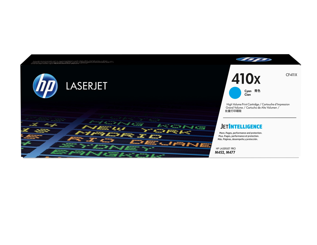 HP 410X / CF411X cyan XL toner, 5,000 pages