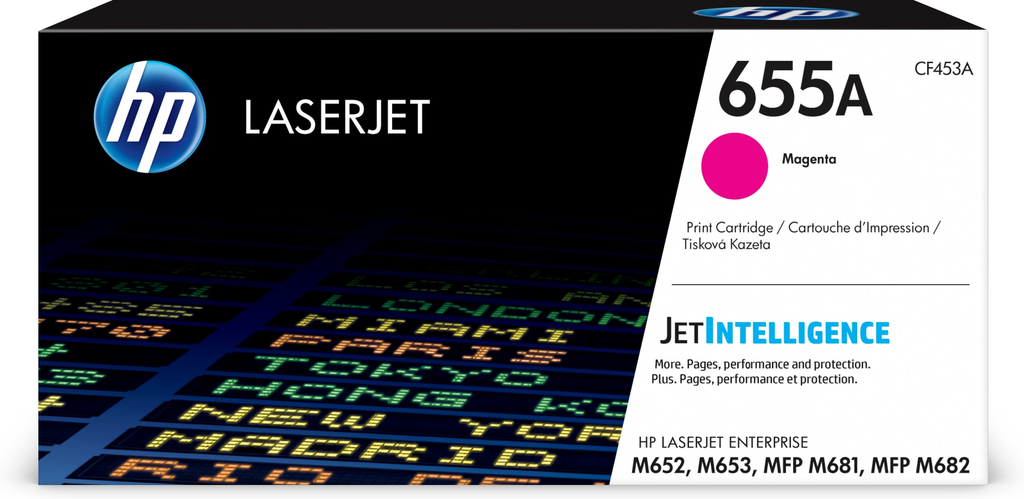 HP 655A / CF453A magenta toner, 10,500 pages
