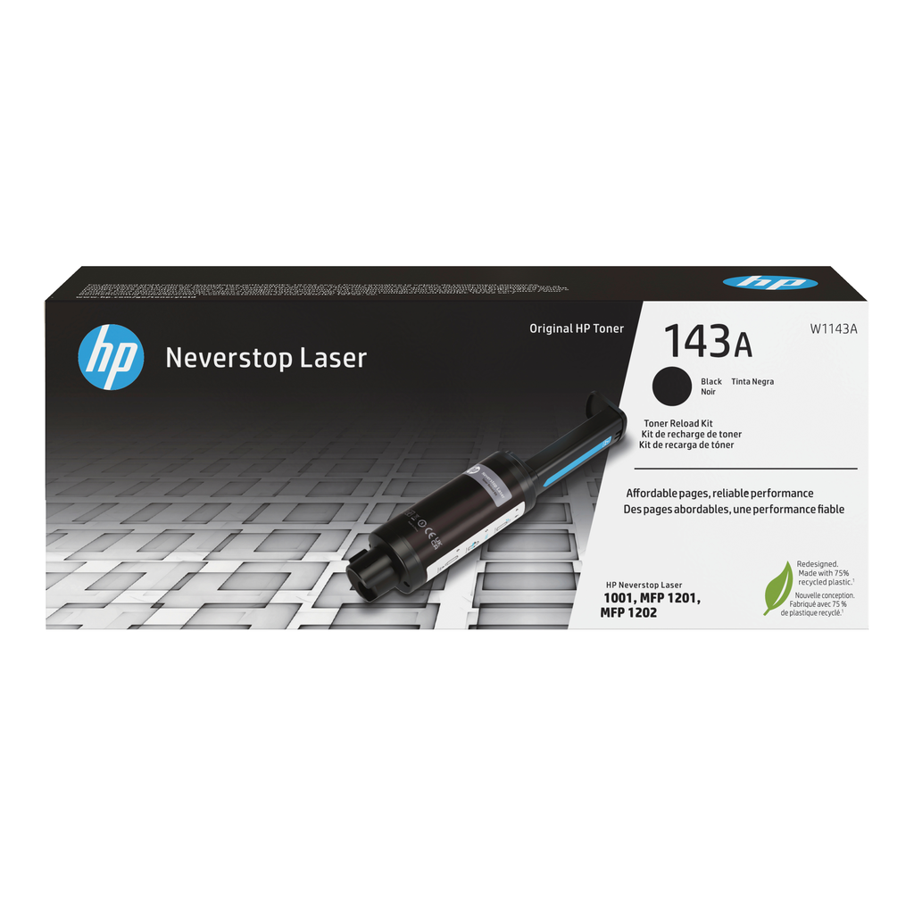 HP 143A / W1143A black toner, 2,500 pages