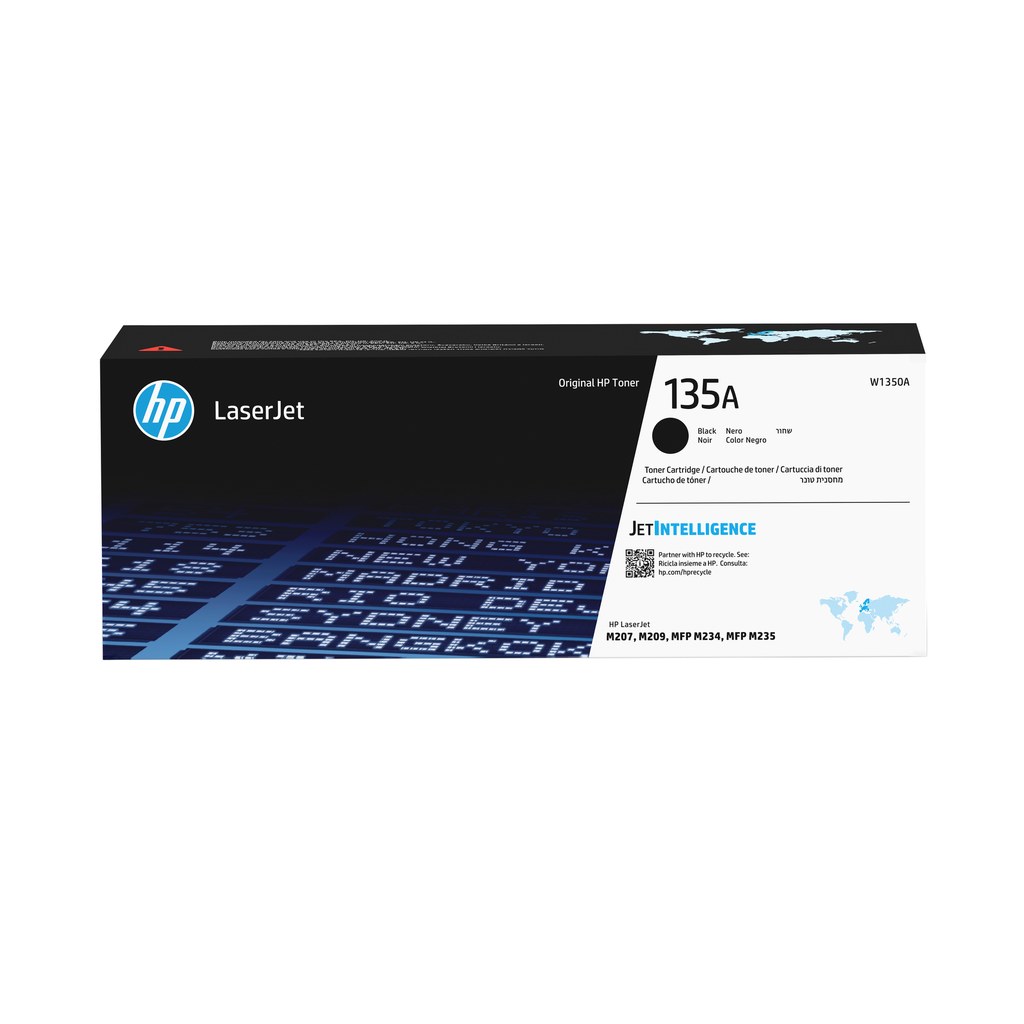 HP 135A / W1350A black toner, 1,100 pages