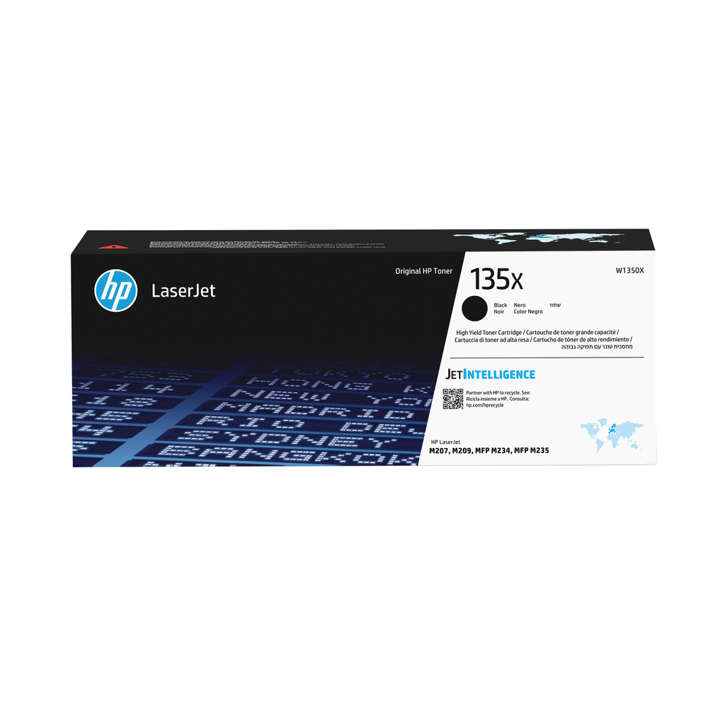 HP 135X / W1350X black XL toner, 2,400 pages