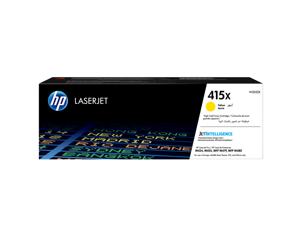 HP 415X / W2032X yellow XL toner, 6,000 pages