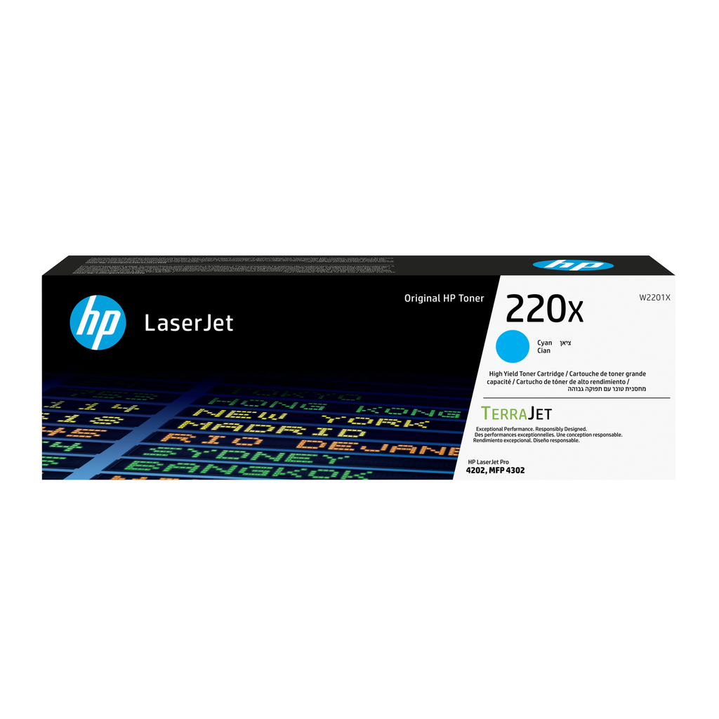 Toner HP 220X / W2201X Cyan XL, 5.500 Seiten