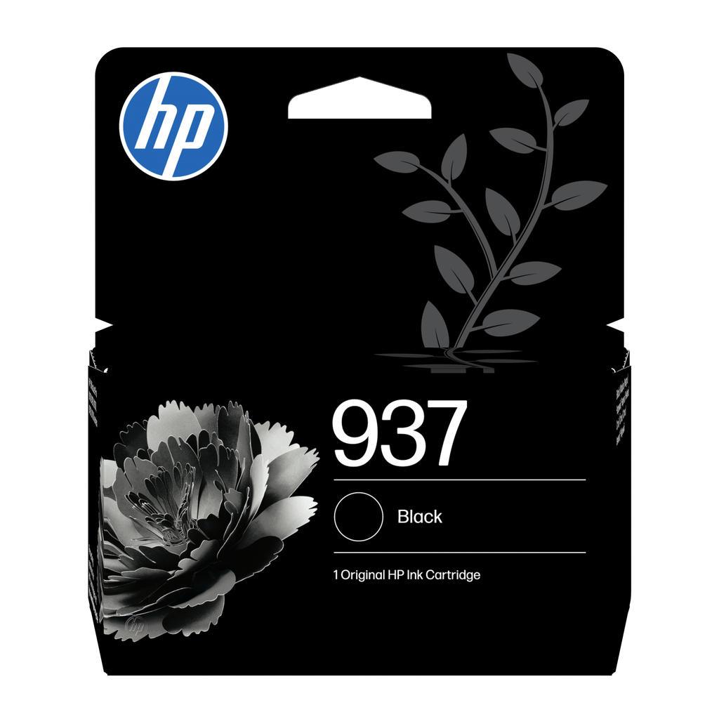 Tintenpatrone HP 937 / 4S6W5NE Schwarz, 1.250 Seiten