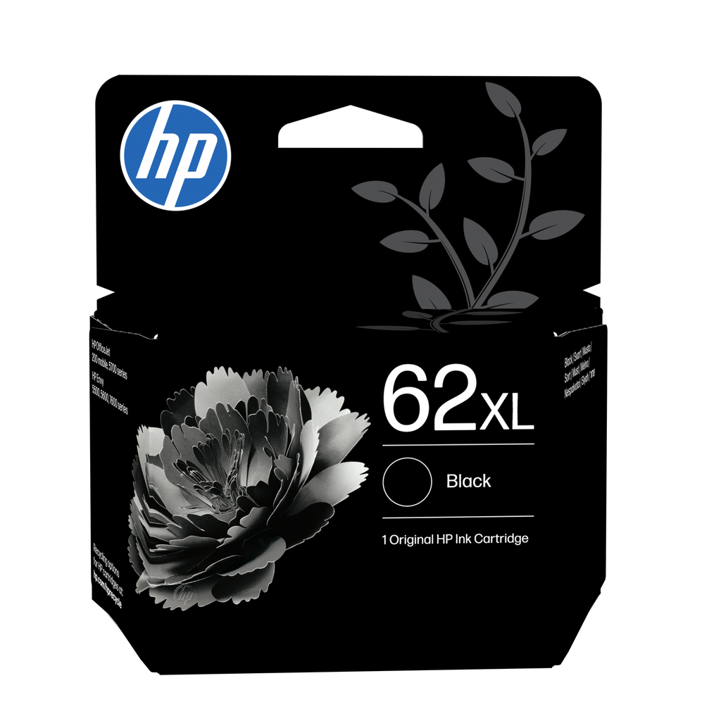 HP 62 / C2P04AE black ink cartridge, 200 pages