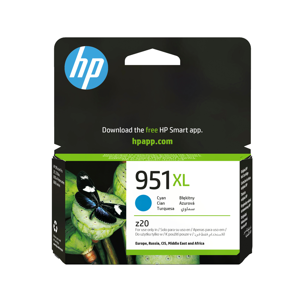 HP 951XL / CN046AE cyan XL ink cartridge, 1,500 pages