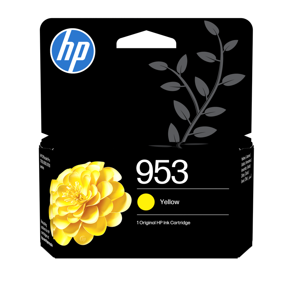 HP 953 / F6U14AE yellow ink cartridge, 630 pages