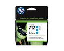 Tintenpatrone HP 712 / 3ED77A Cyan, 29 ml (3er-Pack)