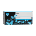 Tintenpatrone HP 738 / 676M6A Cyan, 300 ml