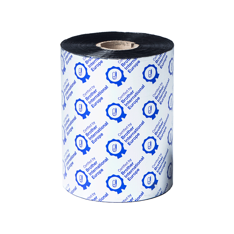 Brother BRS-1D600-110 standard resin thermal transfer ribbon, 110 mm x 600 m, pack of 6