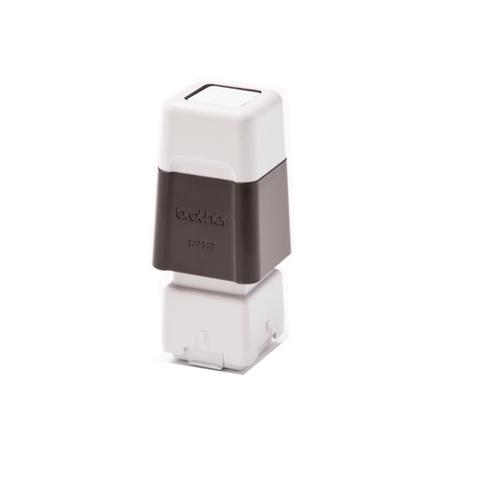Tampons Brother PR1212B6P 12 x 12 mm noir, lot de 6