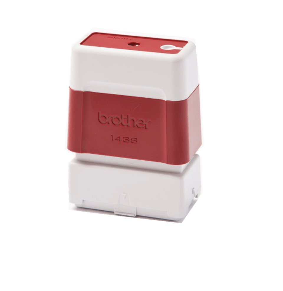 [PR1438R6P] Brother PR1438R6P pre-inked stamps 14 x 38 mm red, pack of 6