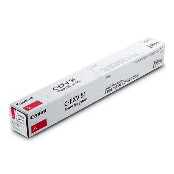 Canon C-EXV51L / 0486C002 magenta toner, 26,000 pages