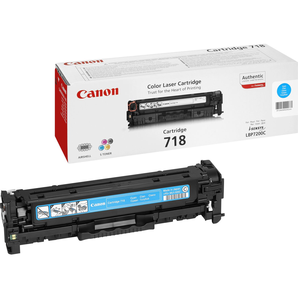 Canon 718 / 2661B002 cyan toner, 2,900 pages