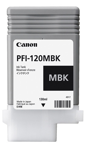 Cartouche d'encre Canon PFI-120MBK / 2884C001 noir mat, 130 ml