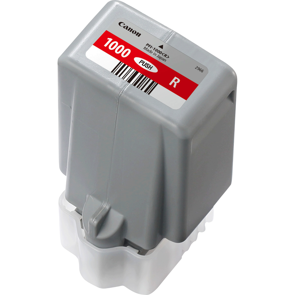 Cartouche d'encre Canon PFI-1000 R / 0554C001 rouge, 80 ml