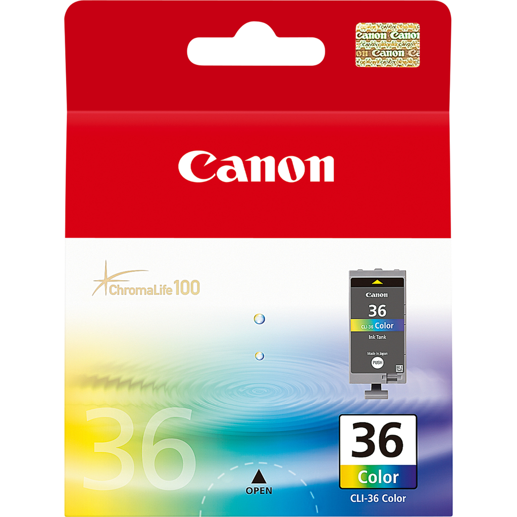 Tintenpatrone Canon CLI-36 / 1511B001 Dreifarbig, 249 Seiten