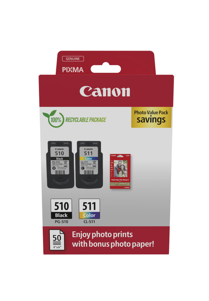 Pack Canon PG-510/CL-511 / 2970B017 4 couleurs