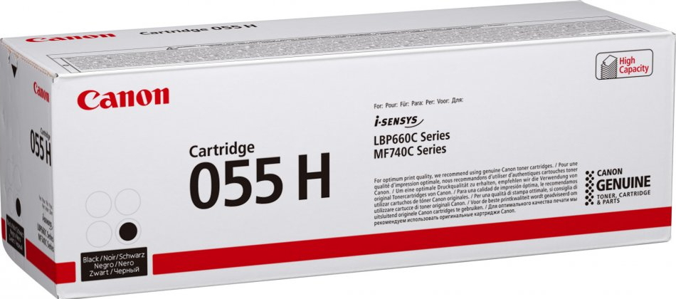 Canon 055H / 3020C002 black XL toner, 7,600 pages