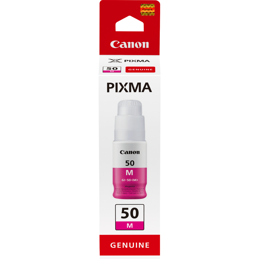 Canon GI-50M / 3404C001 magenta ink bottle, 7,700 pages