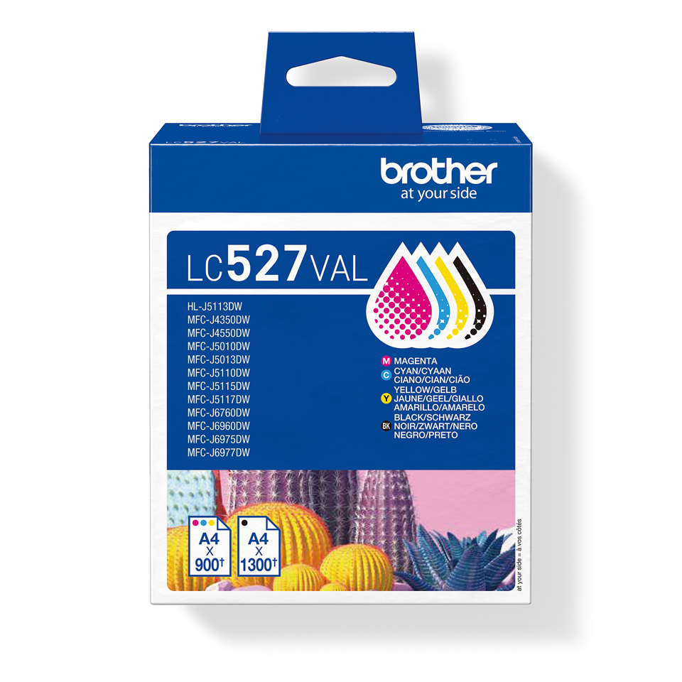 [LC527VAL] Pack cartouches d'encre Brother LC-527VAL / LC527VAL, 4 couleurs, 900 pages