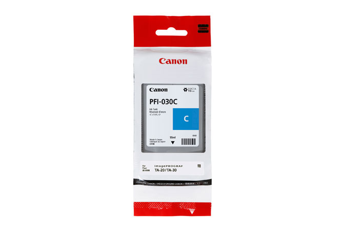 Cartouche d'encre Canon PFI-030C / 3490C001 cyan, 55 ml