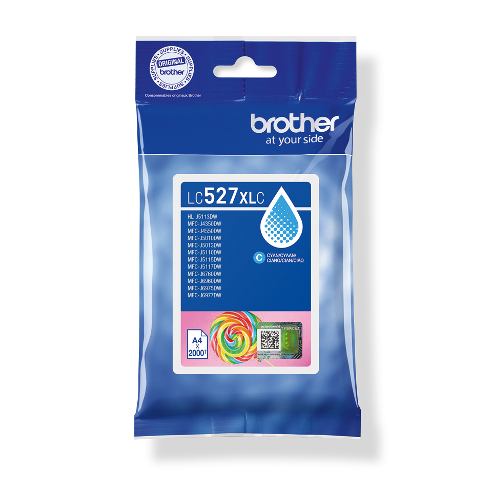 [LC527XLC] Brother LC-527XLC / LC527XLC cyan ink cartridge XL, 2,000 pages