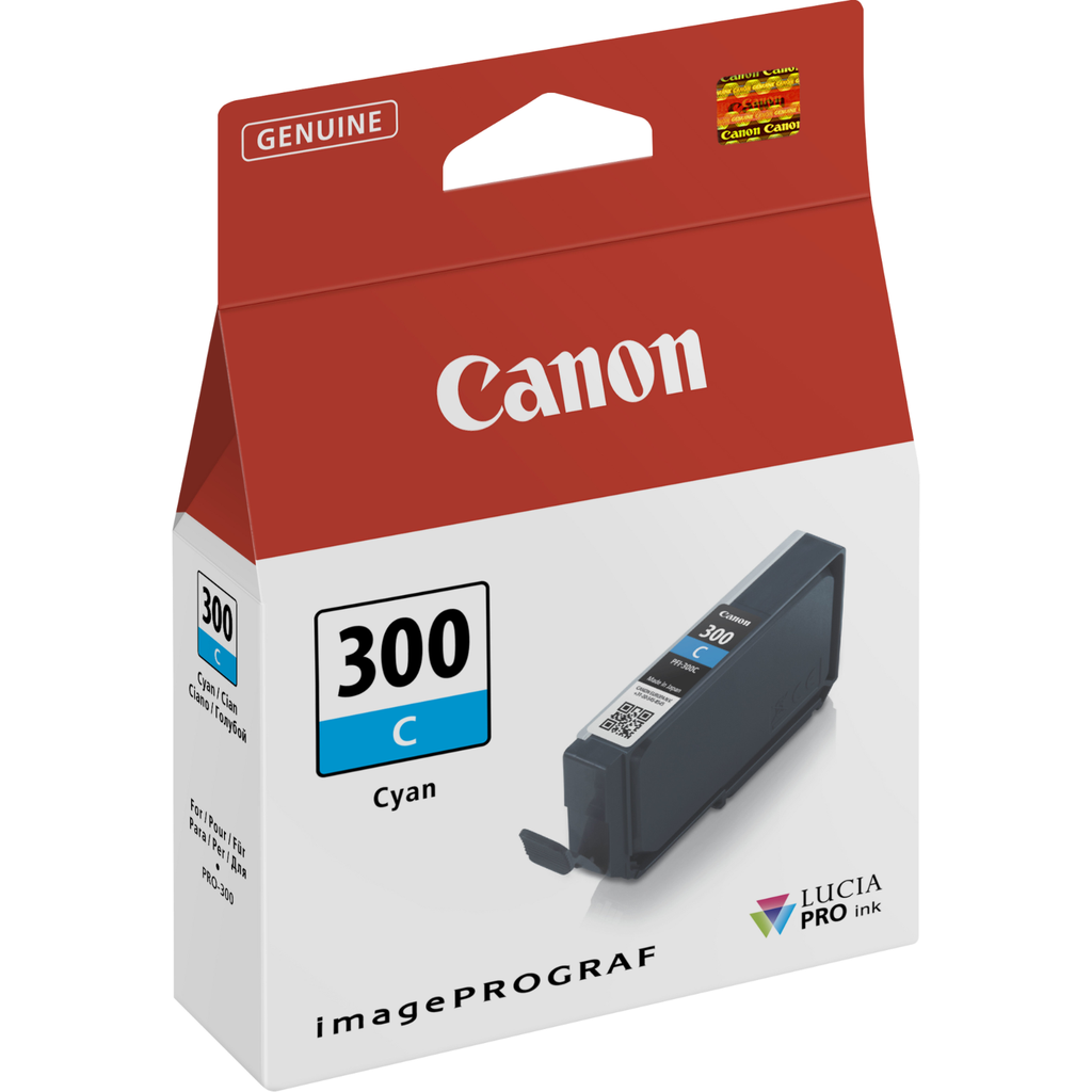 Canon PFI-300 / 4194C001 cyan ink cartridge, 735 pages