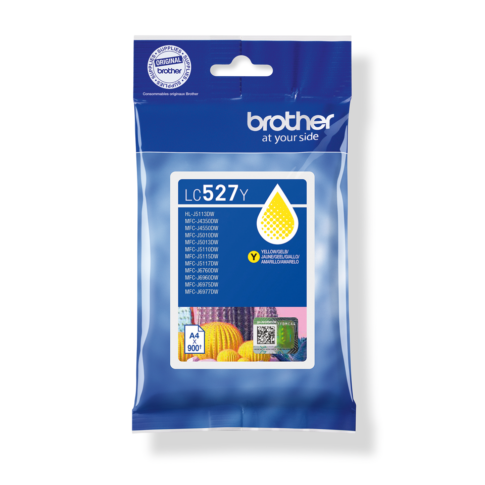 Brother LC-527Y / LC527Y yellow ink cartridge, 900 pages
