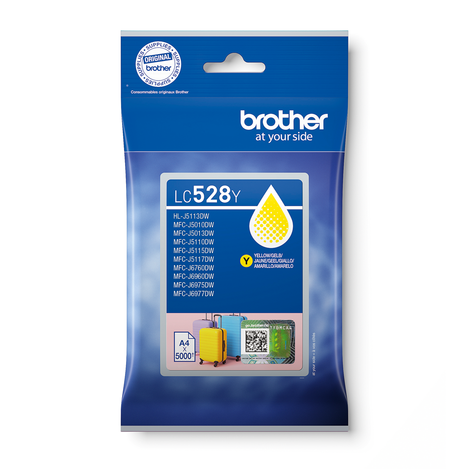 [LC528Y] Cartouche d'encre Brother LC-528Y / LC528Y jaune XXL, 5 000 pages