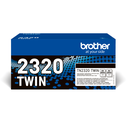 Pack 2 toners Brother TN-2320TWIN / TN2320TWIN noir XL, 2 x 2 600 pages