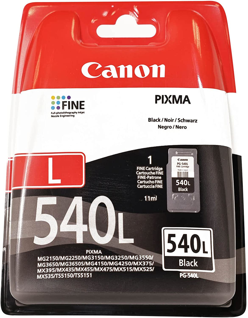 Canon PG-540L / 5224B001 black ink cartridge, 300 pages