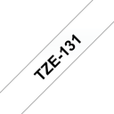 Brother Schriftband laminiert TZe-131 / TZE131, schwarz auf transparent, 12 mm x 8 m