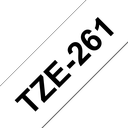 Brother Schriftband laminiert TZe-261 / TZE261, schwarz auf weiß, 36 mm x 8 m
