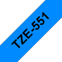 Brother TZe-551 / TZE551 laminated tape, black on blue, 24 mm x 8 m