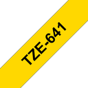 Ruban laminé Brother TZe-641 / TZE641, noir sur jaune, 18 mm x 8 m