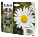 Cartouche d'encre Epson 18 / C13T18064012 4 couleurs, 175 pages