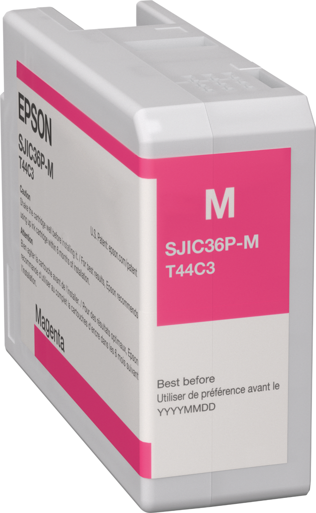 Epson SJIC36PM / C13T44C340 magenta ink cartridge, 80 ml