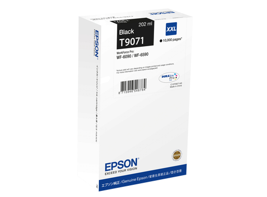 Epson T9071N / C13T90714N black XXL ink cartridge, 10,000 pages