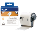 Étiquettes prédécoupées Brother DK-11202 / DK11202, noir sur blanc, 62 x 100 mm, 300 étiquettes